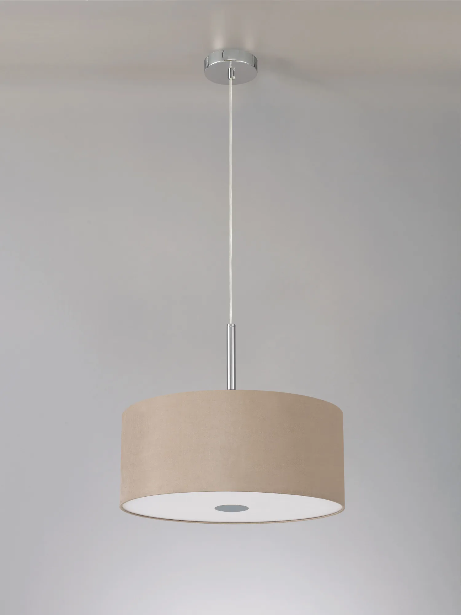 Baymont 40cm 5 Light Pendant Polished Chrome, Antique Gold/Ruby, Frosted Diffuser DK0472  Deco Baymont CH AG